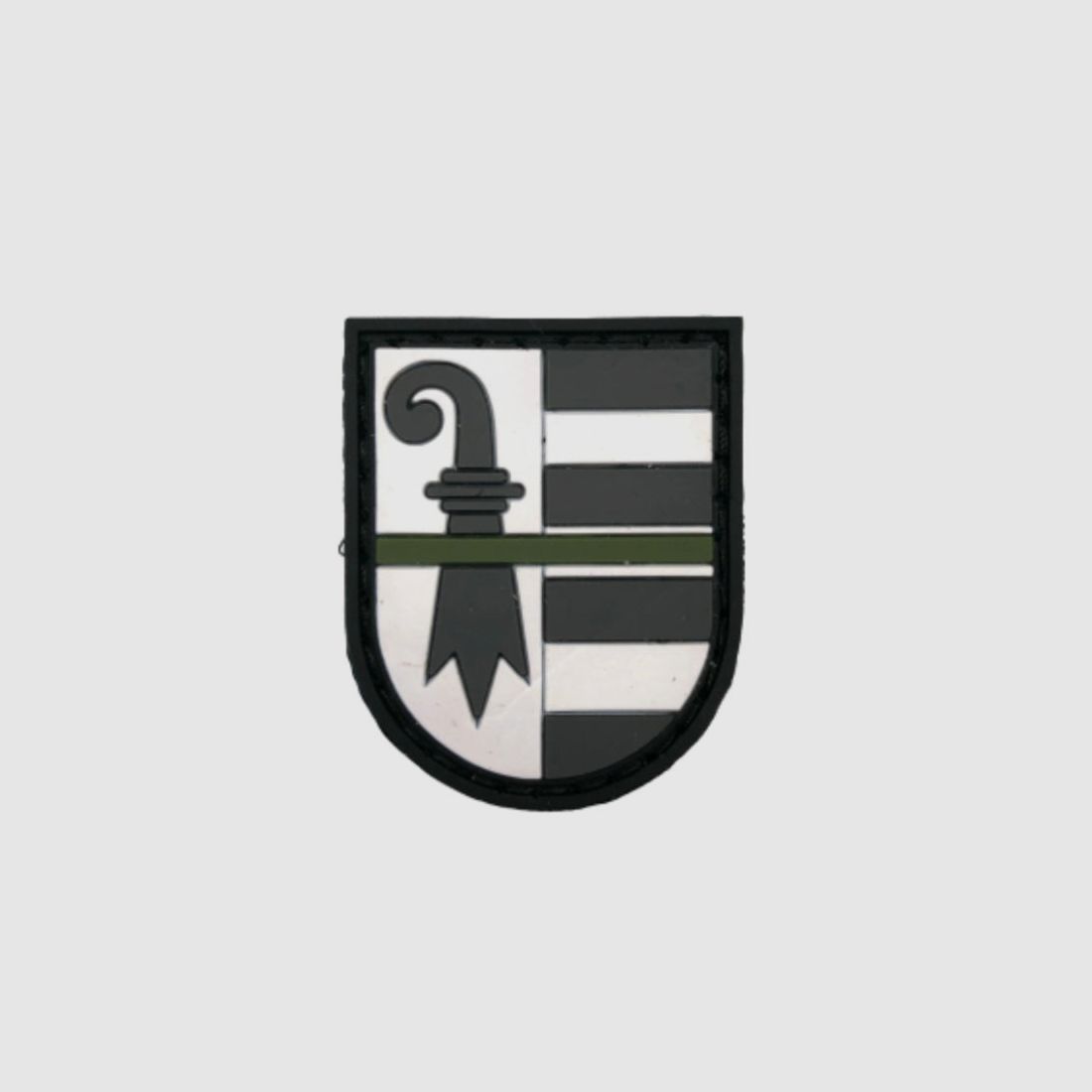 Canton JURA Patch "Thin Green Line" ZWART