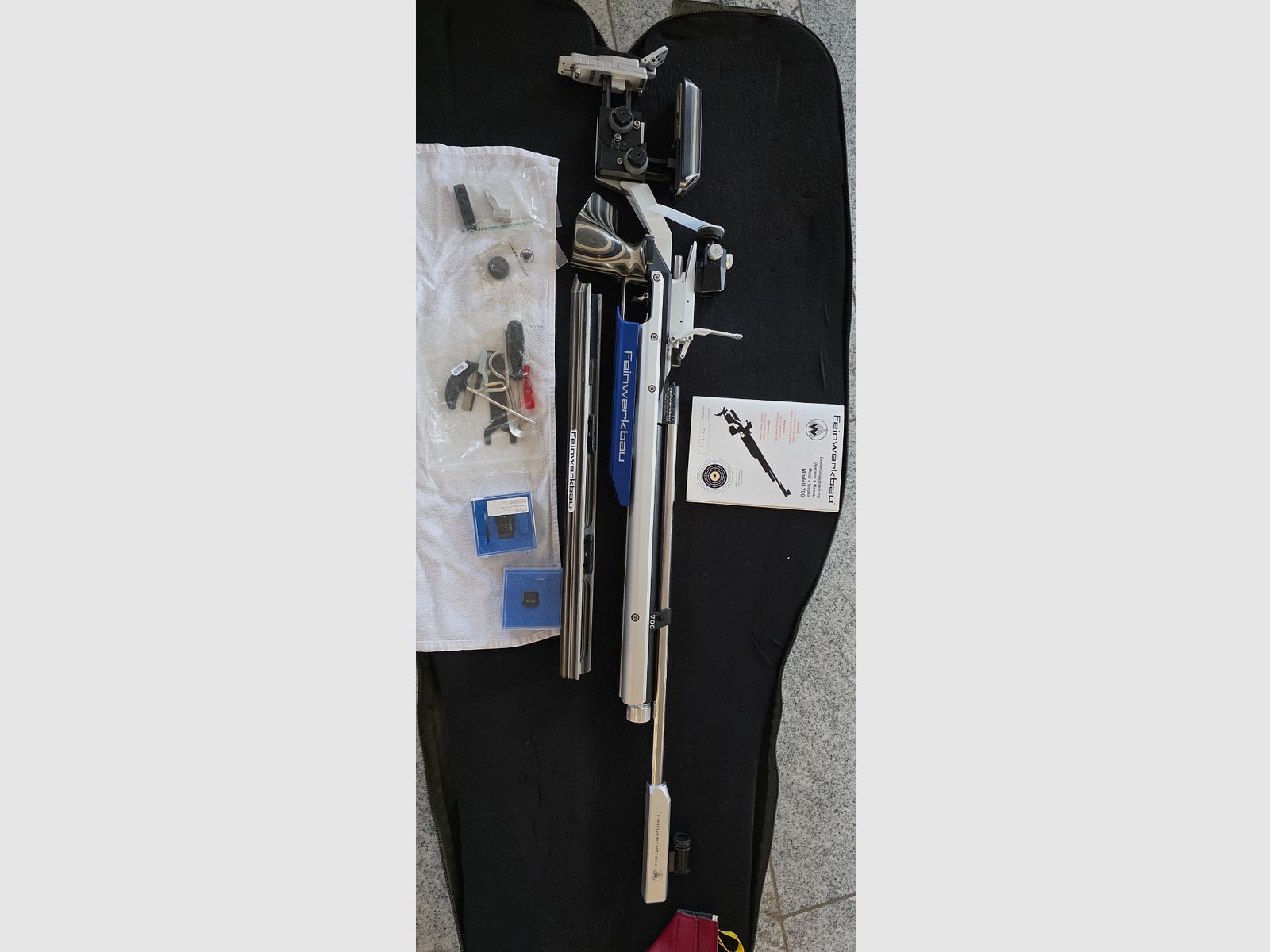 Matchluftgewehr FWB 700 Alu Aufgelegt (Rechts/Gr. M) – Sehr guter Zustand – Komplettset & Originalbelege, Bild 2 von 10