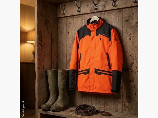 Veste de traque Treeland Resist orange et verte