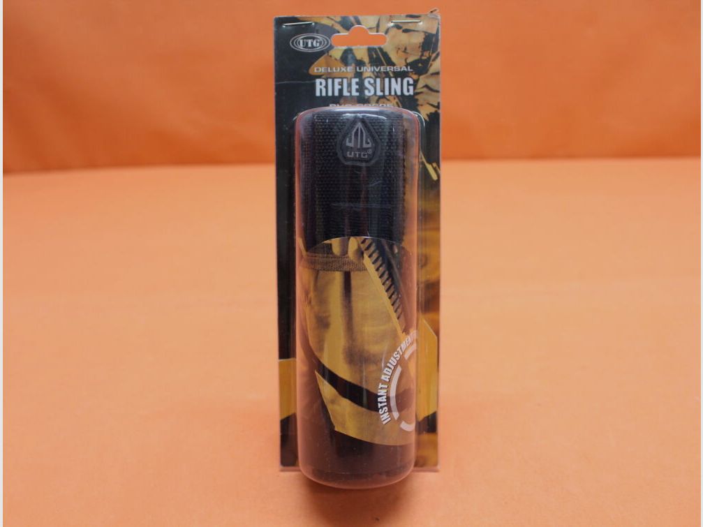 UTG - Leapers UTG Deluxe Universal Rifle Sling Black (PVC-GB605) Trageriemen b=1,5" rutschhemmend beschichtet