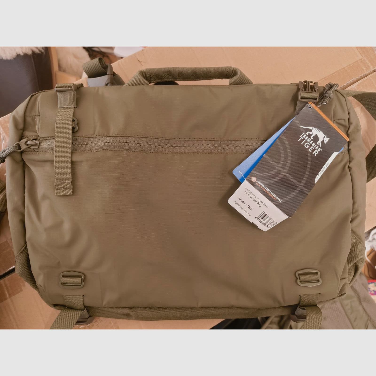 Tasmanian Tiger TT Shoulder Bag | Laptoptasche | Umhängetasche | Oliv