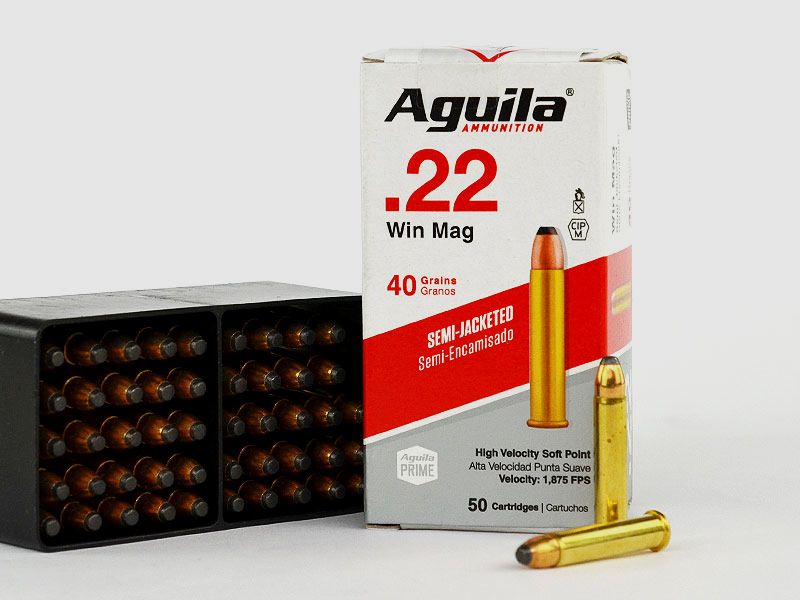 Aguila .22 Win. Mag. Standard SJSP Partial Jacket, 40 grs 1 Pack (50 shots at €0.458*)