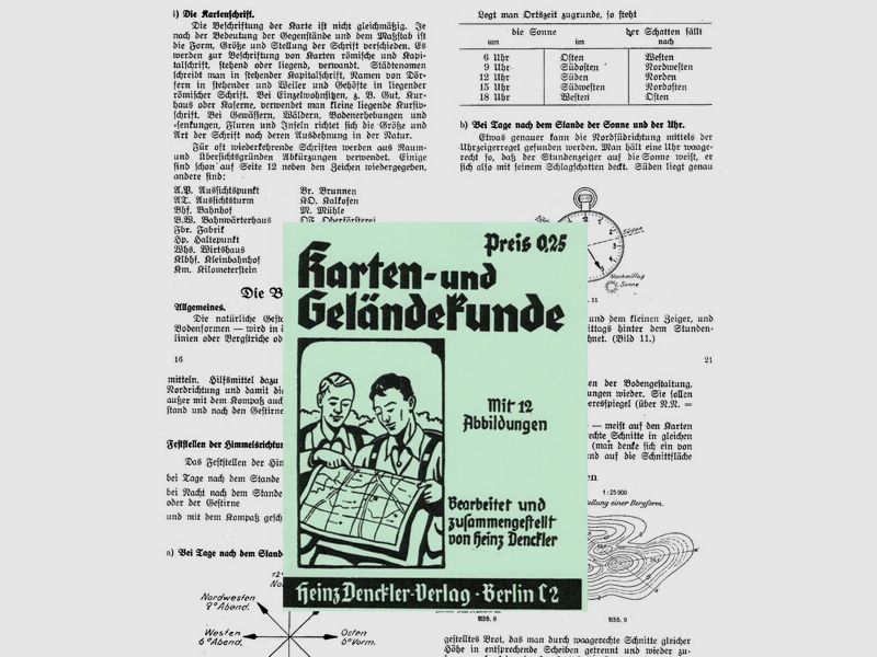 Nachdruck Handbuch 30er Jahre Karten- und Geländekunde