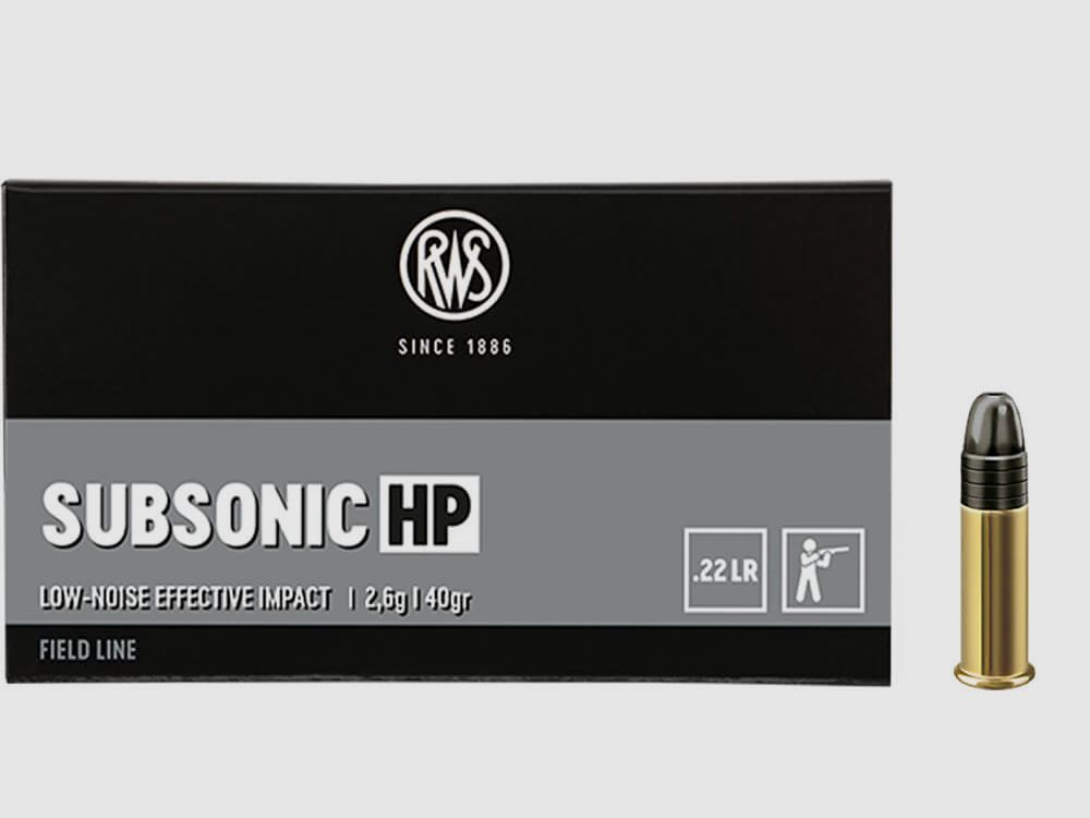 RWS Subsonic HP .22 LR 2,6 g / 40 gr