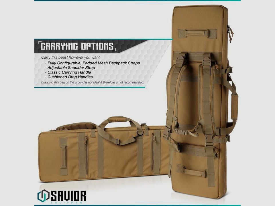 SAVIOR URBAN WARFARE 36" DOPPELWAFFE TAN, Bild 2 von 5