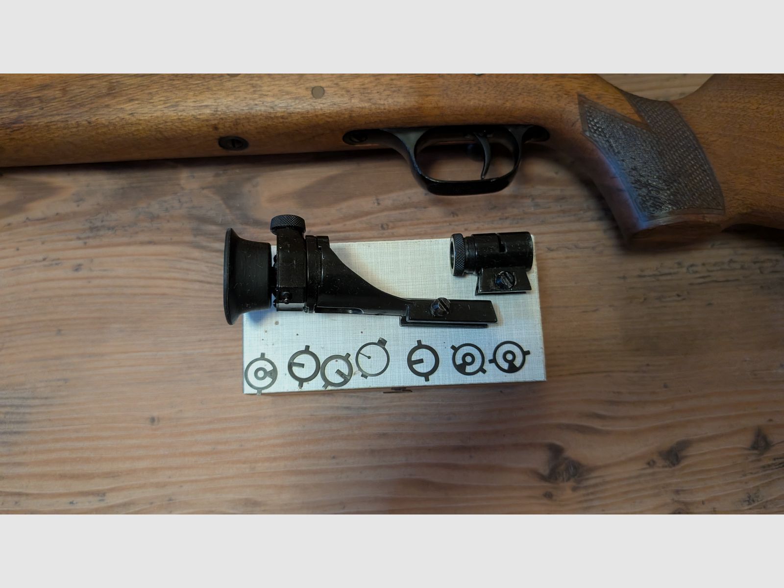 Walther Matchbüchse z diopterem i ZFR, .22lfb w tym torba