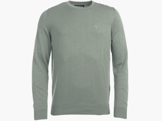 Barbour Pima Crew Sweater Herren Agave Green - M