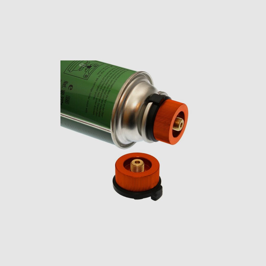 Adapter für MSF-1a 220g 227g Kartuschen auf Schraubgewinde Gaskocher Camping