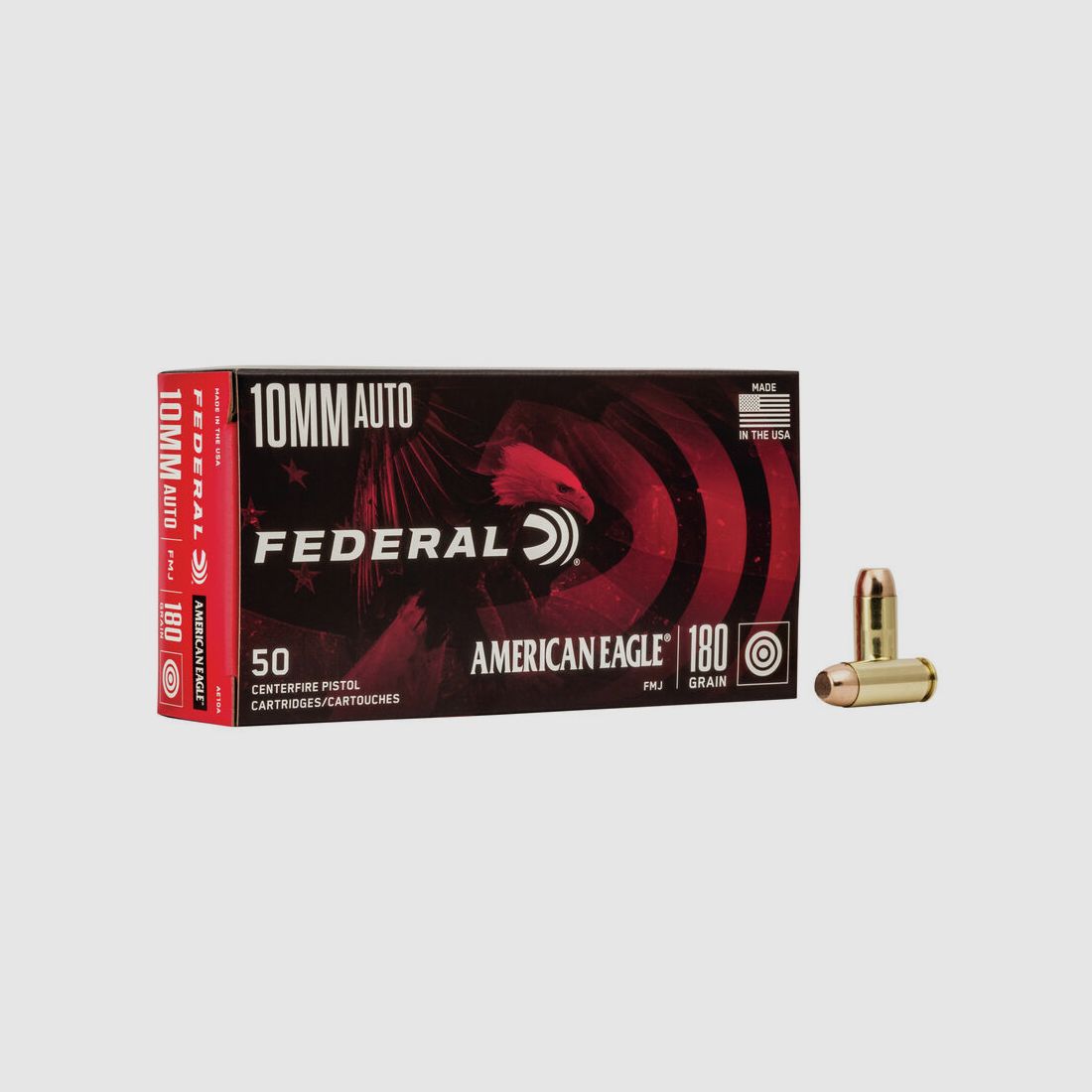 Federal American Eagle 10mm ACP 180GR FMJ 50 cartucce