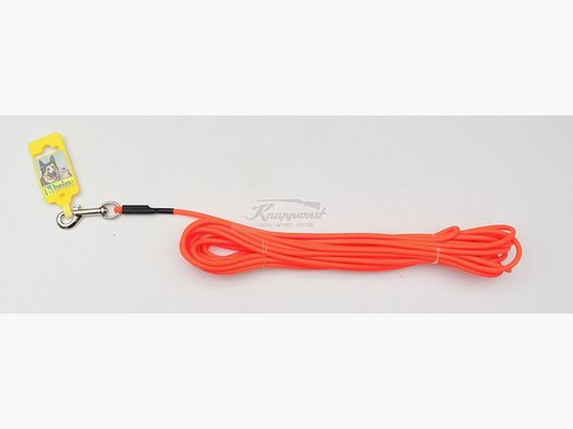 Longe de pistage ronde orange de 10 m, extrémité ouverte