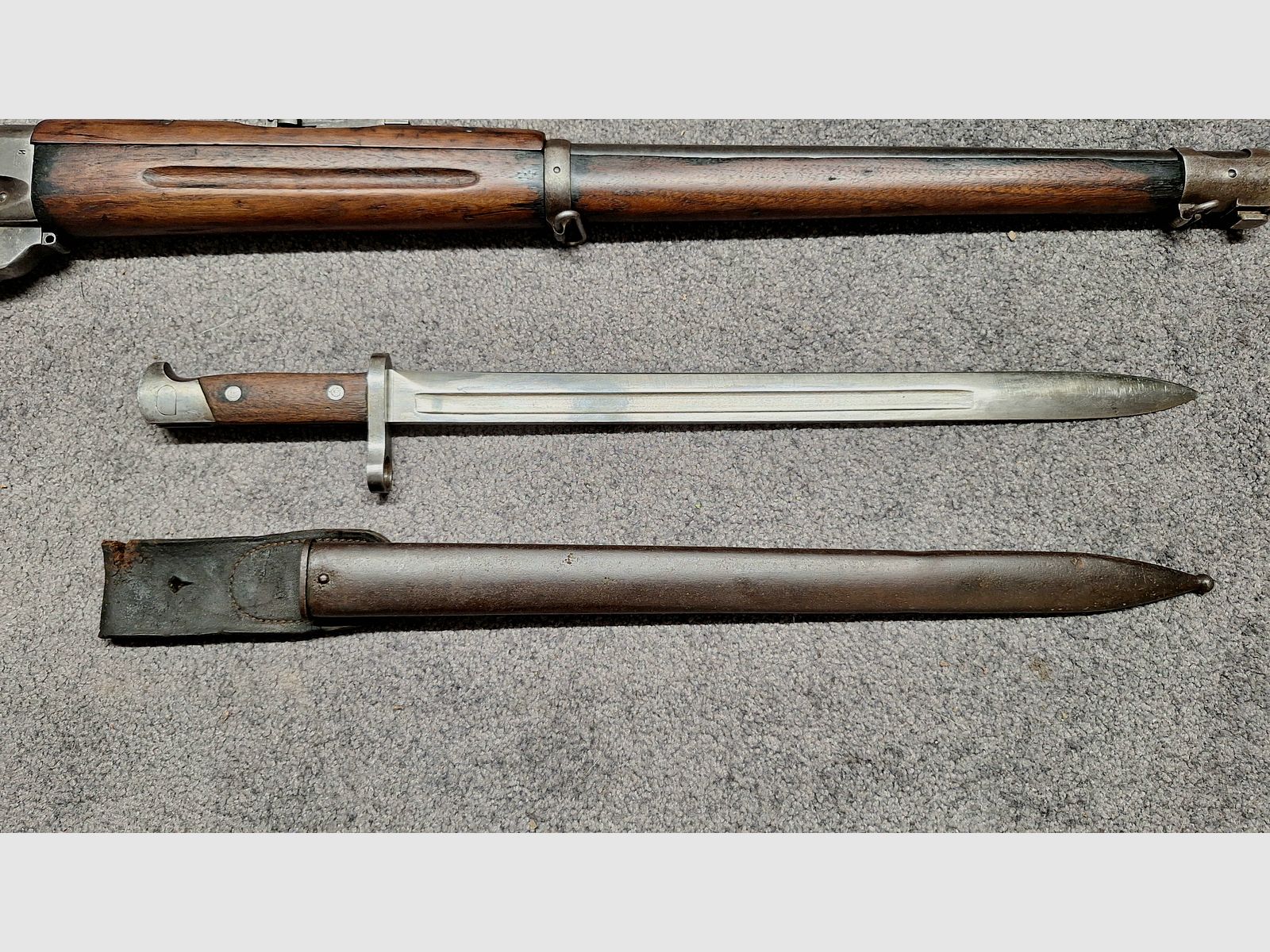 Winchester 1895 Russland Vertrag / Kontrakt 7,62x54R mit kurzem Bajonett M1895 / M95