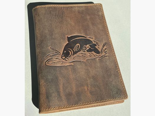 Greenburry 328B-Karpfen-25 Vintage Etui na dokumenty 4 cz. Karpfen skóra brązowa