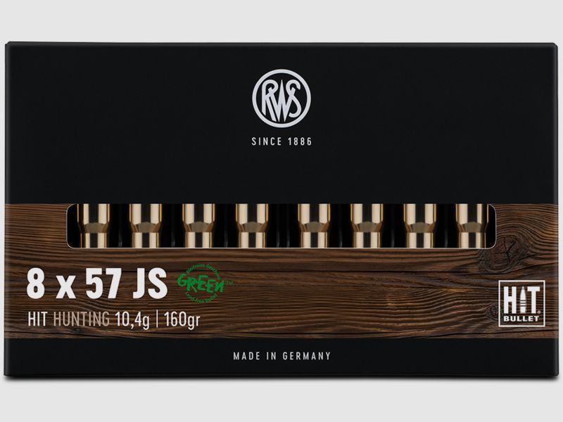 RWS 2319208 naboje 8x57 IS HIT 10,4g 160 gr bez ołowiu