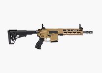 Haenel CR 223 M-LOK Handguard Loop Lengte 254 mm | Matchtrekker | Korte Handguard | Zandkleur | Niet Sportgoedgekeurd, Kal. .223 Rem.