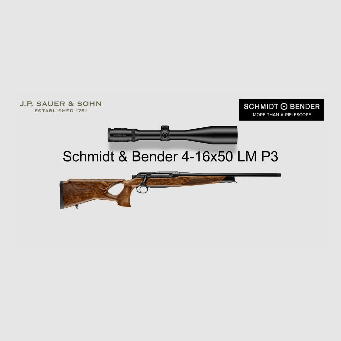 J.P. Sauer & Sohn Sauer 505 ICONIC Stock HQ5 Equipment Package Elegance | .308 Win. | Schmidt & Bender 4-16x50 Long Range