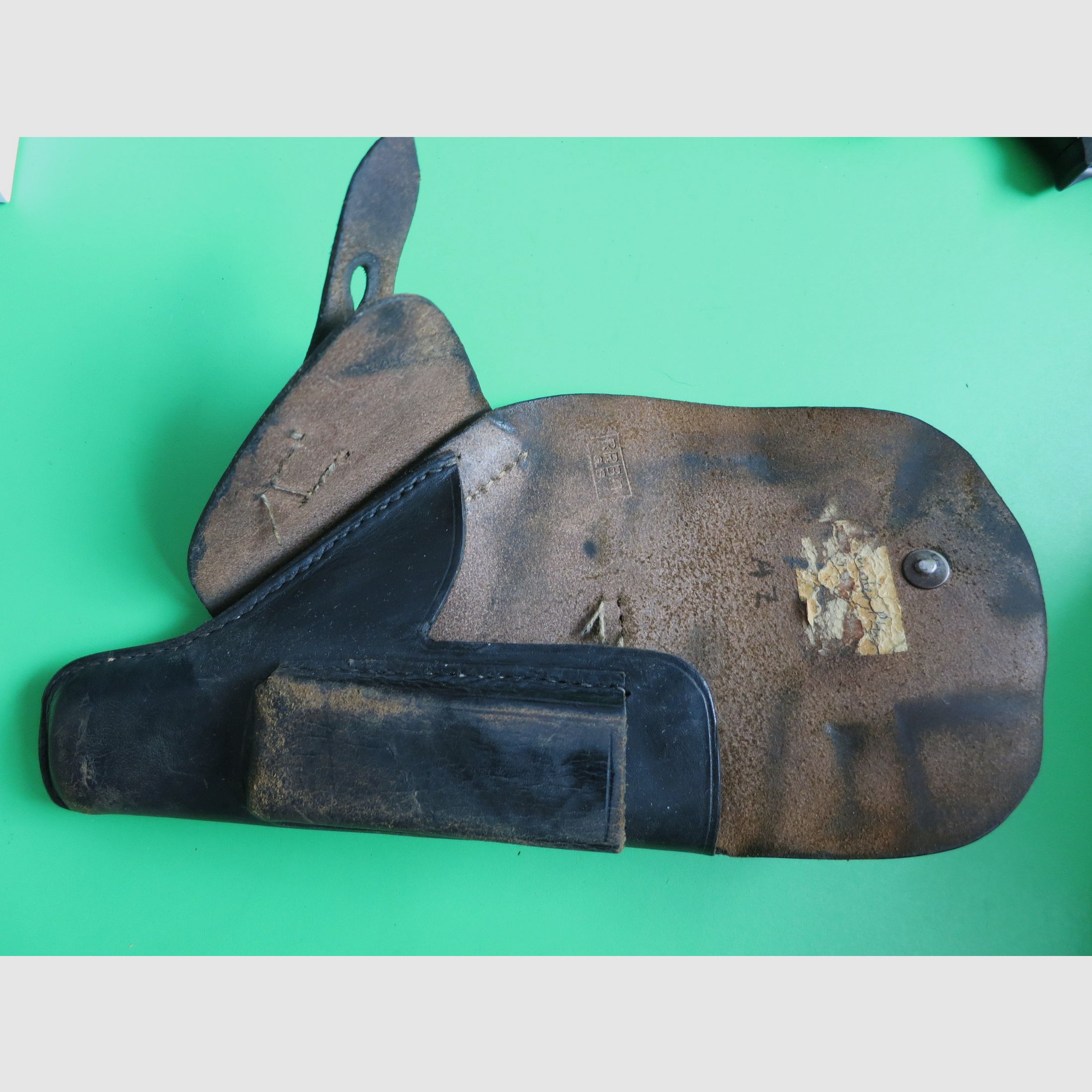 Belt holster Mauser HSc/PPK with magazine insert