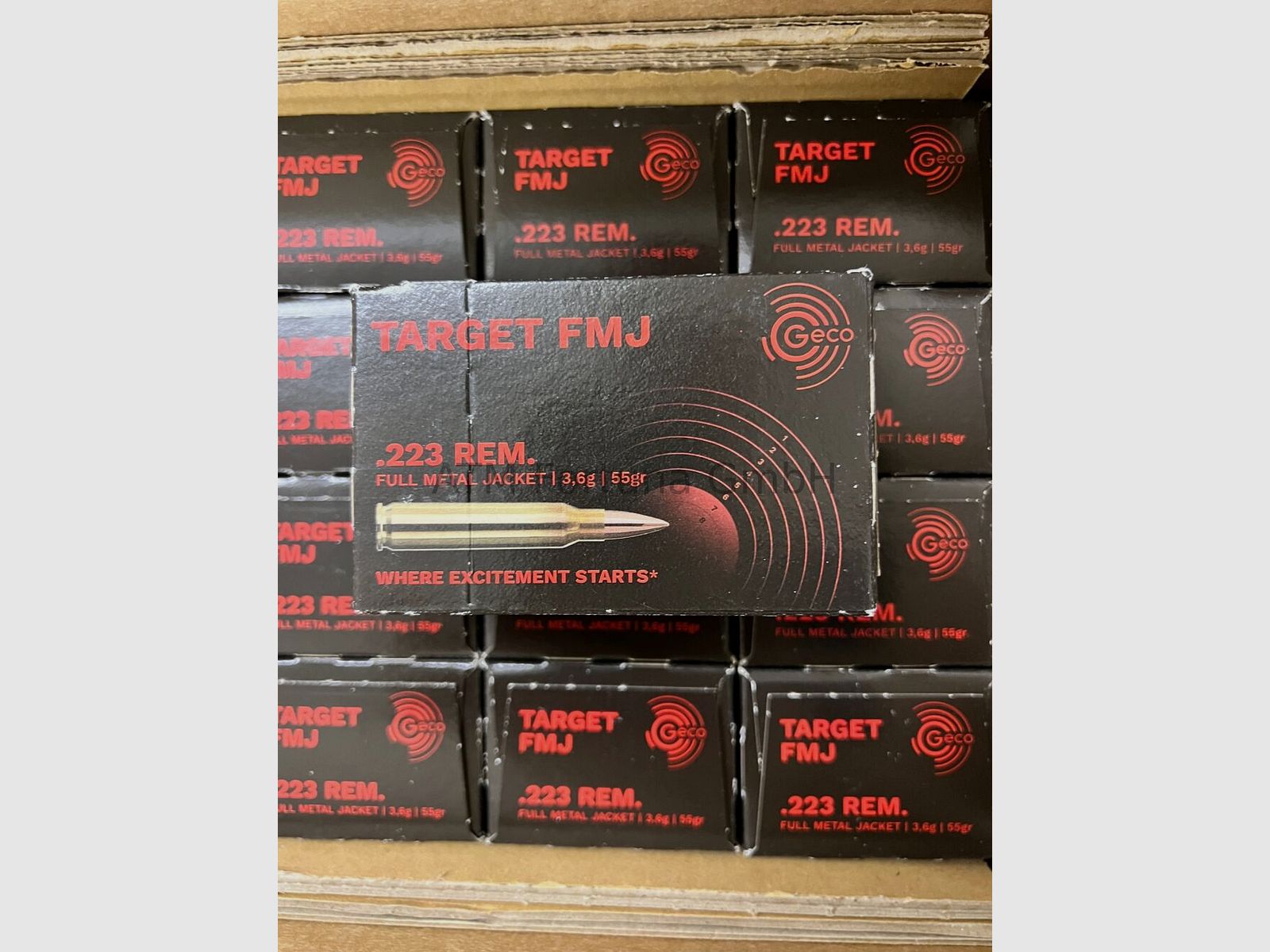 GECO	 Target .223 Rem. Vlm 3,6g/55grs.