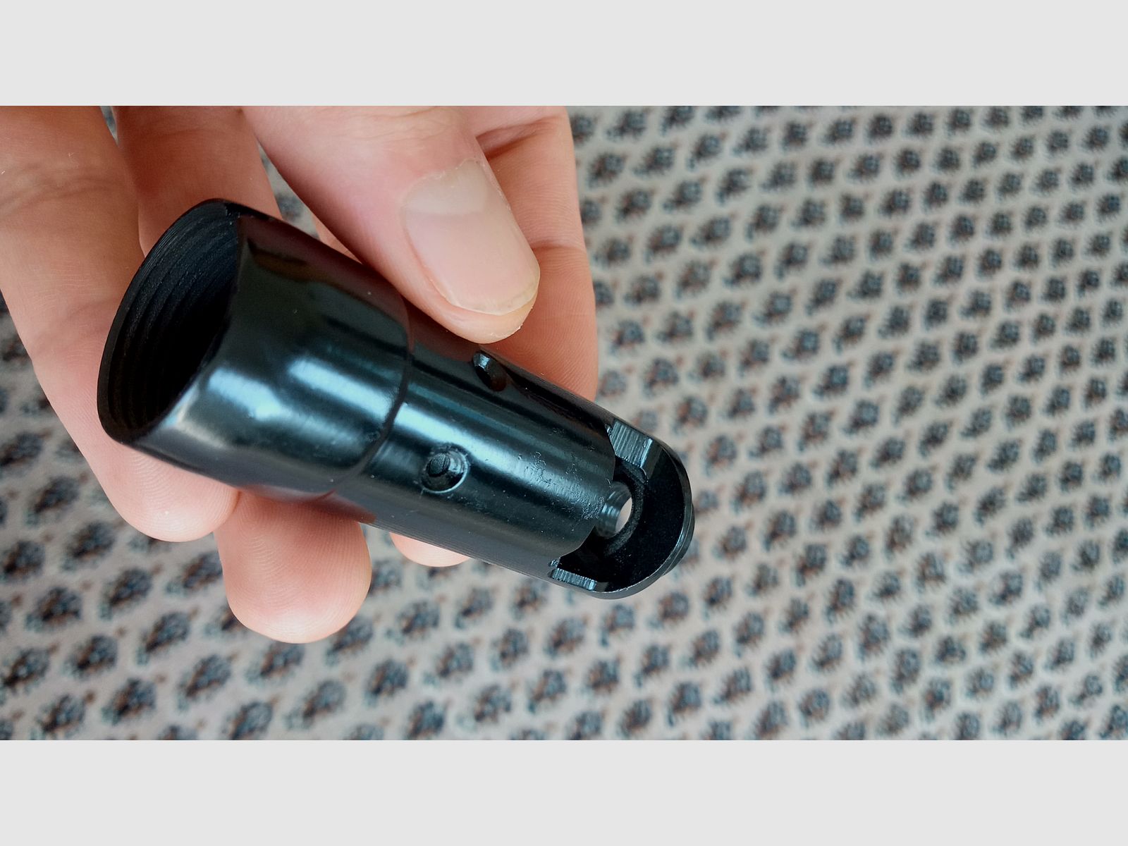 Tauchangebot: Wiesa 5,45/.223 Zick-Zack Flash Hider  gegen Arsenal Flash Hider // DDR NVA MPi AK74 24x1,5 mm Rechtsgewinde Mündungsbremse Mündungsfeuerdämpfer