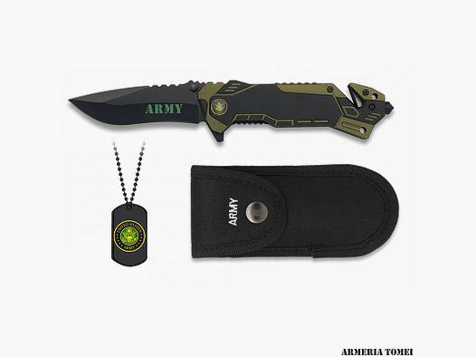ALBAINOX – KNIFE – “UNITED STATES ARMY” GREEN/BLACK