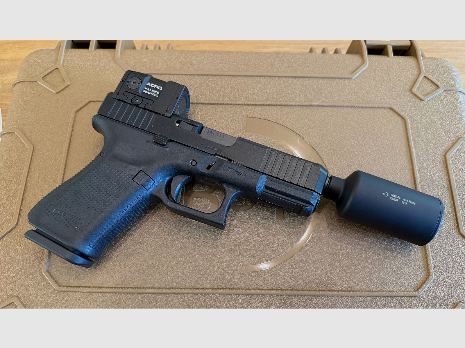 Brügger & Thomet (B&T) Glock 19 Hush Puppy Set incl. suppressor caliber 9mm Luger