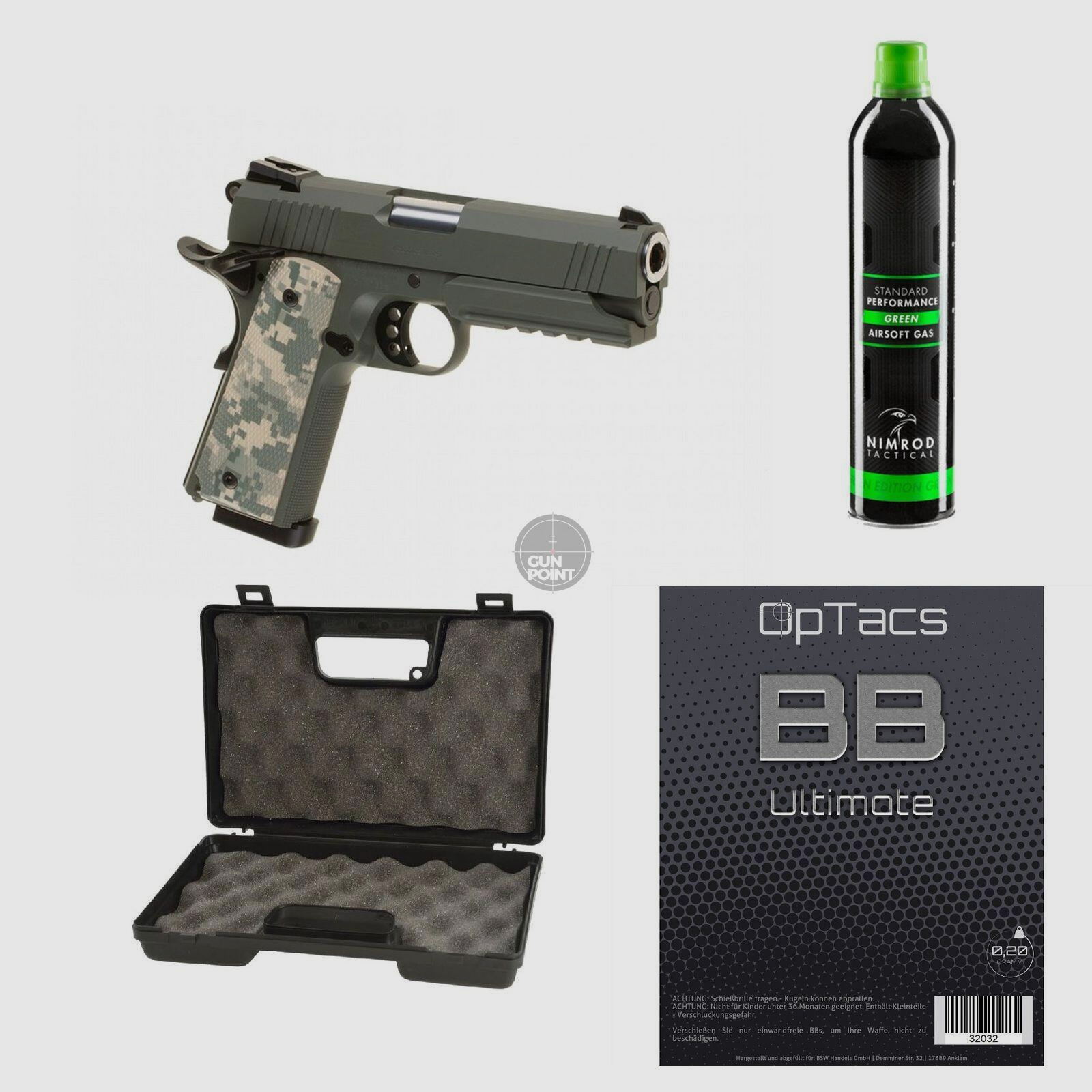 SET !!! Softair - Pistole - Tokyo Marui - Foliage Warrior GBB - ab 18, ber 0,5 Joule