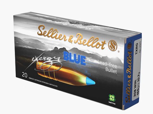 Sellier & Bellot 192310 .308 Win. TXRG tipped eXergy blue 10,7g 165grs.