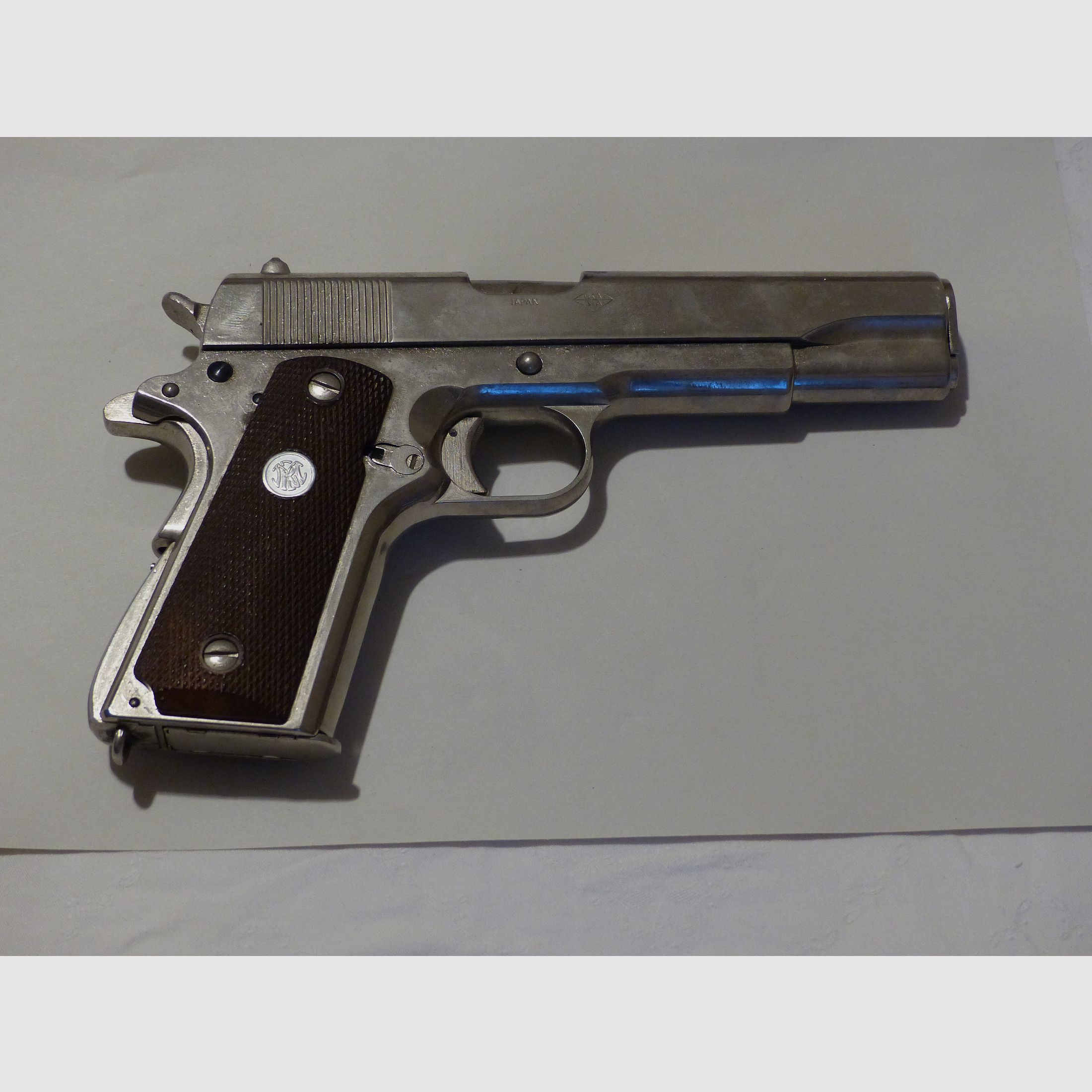 Colt Government Pistole M-1911A1-67 Cal. .45 ACP RMI Japan Vollmetall Deko 70er