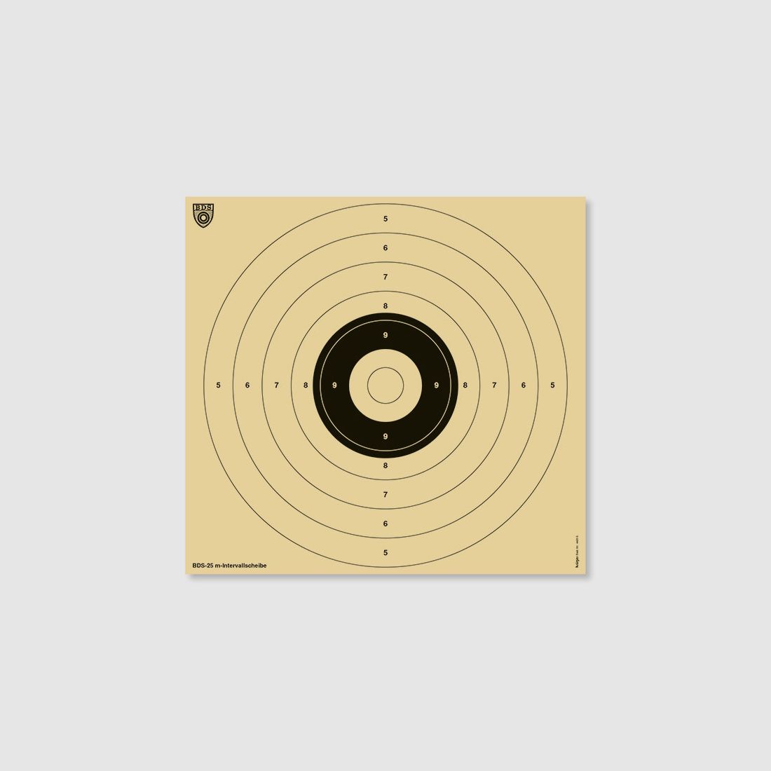 BDS Zielscheibe Z20 25 Meter Zeitserie 50 St. 55x52 cm