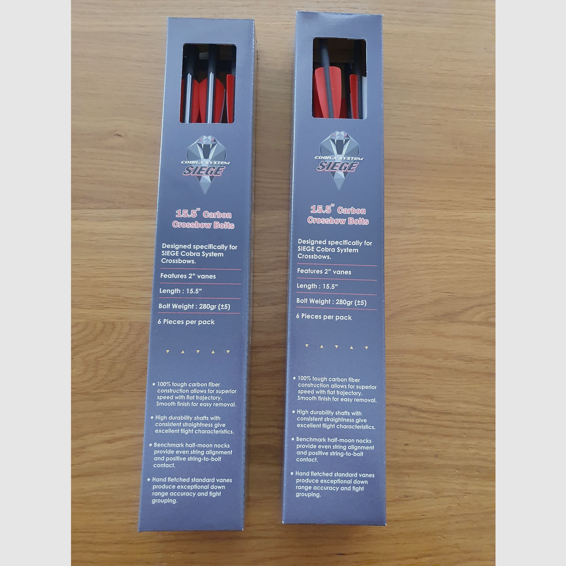 Ek Archery Siege 15,5 Zoll Pfeile neu, 12 Stück 