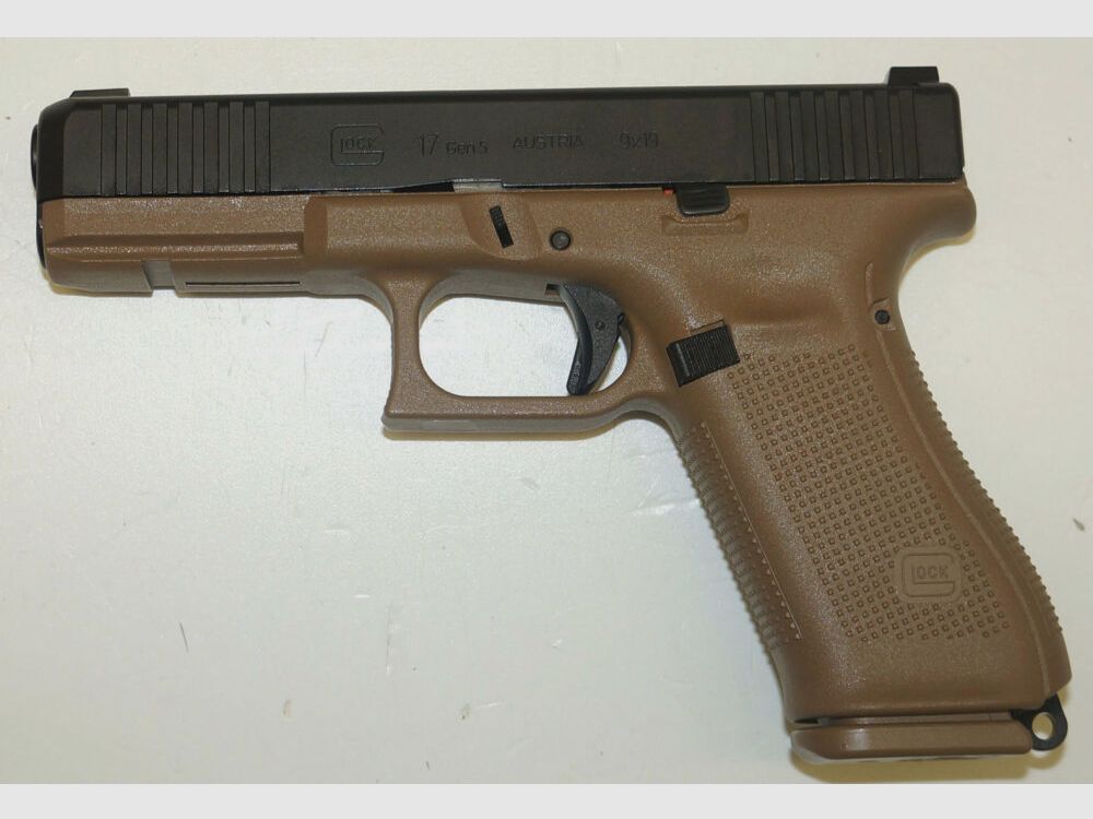 Glock Halbautom. Pistole Glock 17 Gen.5 FS/FXD "FR Coyote" Kal.9x19 Standartbewaffnung Französische Armee