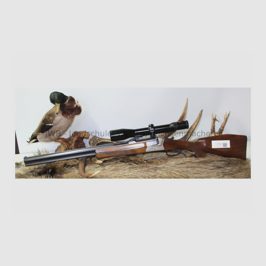 Bockbüchsflinte Krieghoff Teck z podwójnym zamkiem Bock z wymiennym lufą 12/70;.30RBlaser