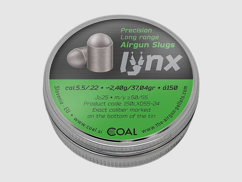 Rundkopf Coal Lynx Domed Kaliber 5,51 mm 2,4 g gewĂ¶lbt glatt 150 StĂĽck