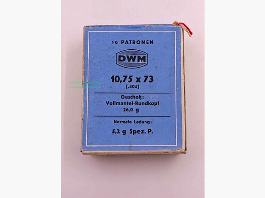 DWM, Berlin cartouches de fusil .404 Rimless (10,75x73)