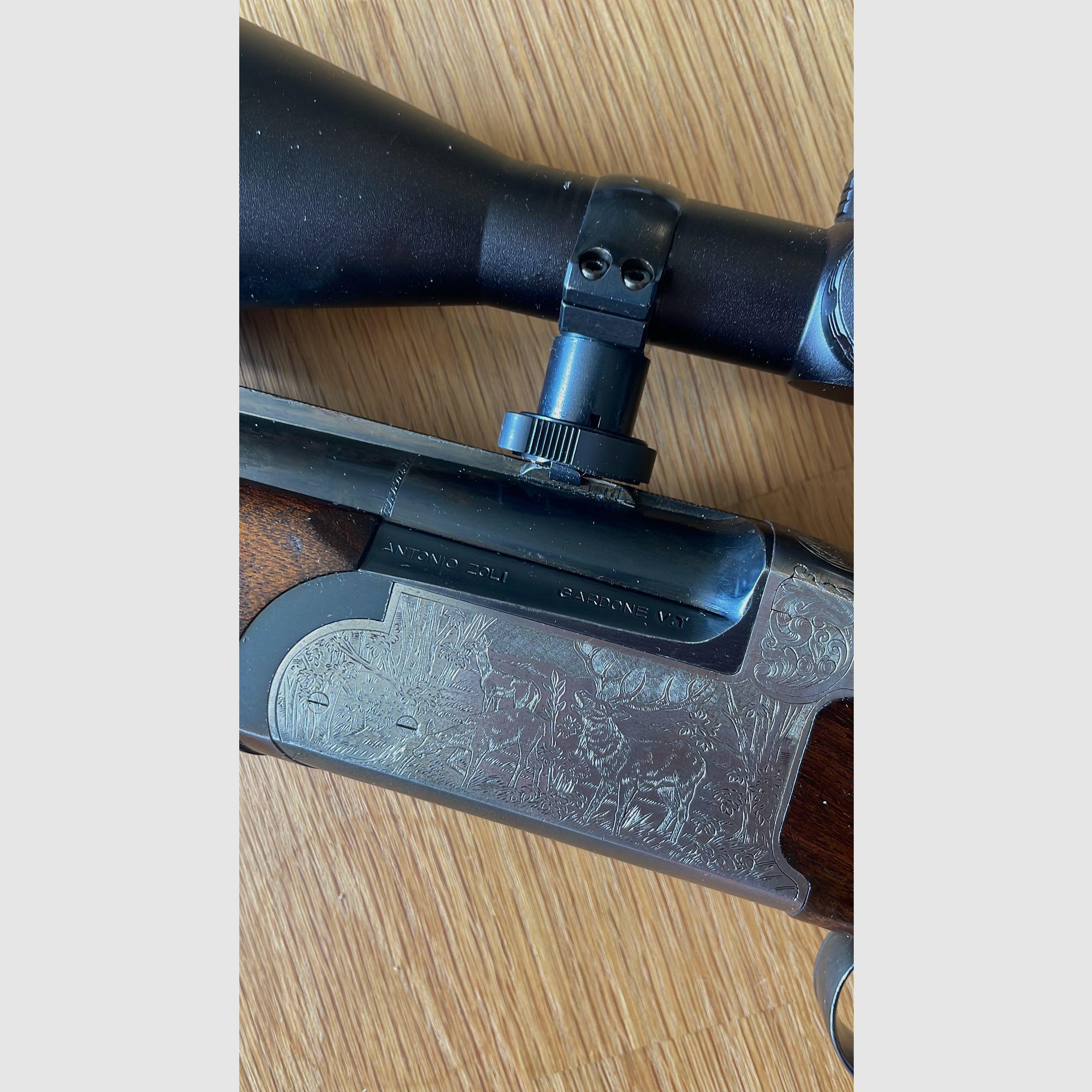 Bockbüchsflinte Antonio Zoli  7x65r  12/70  met Kahles Helia met LP