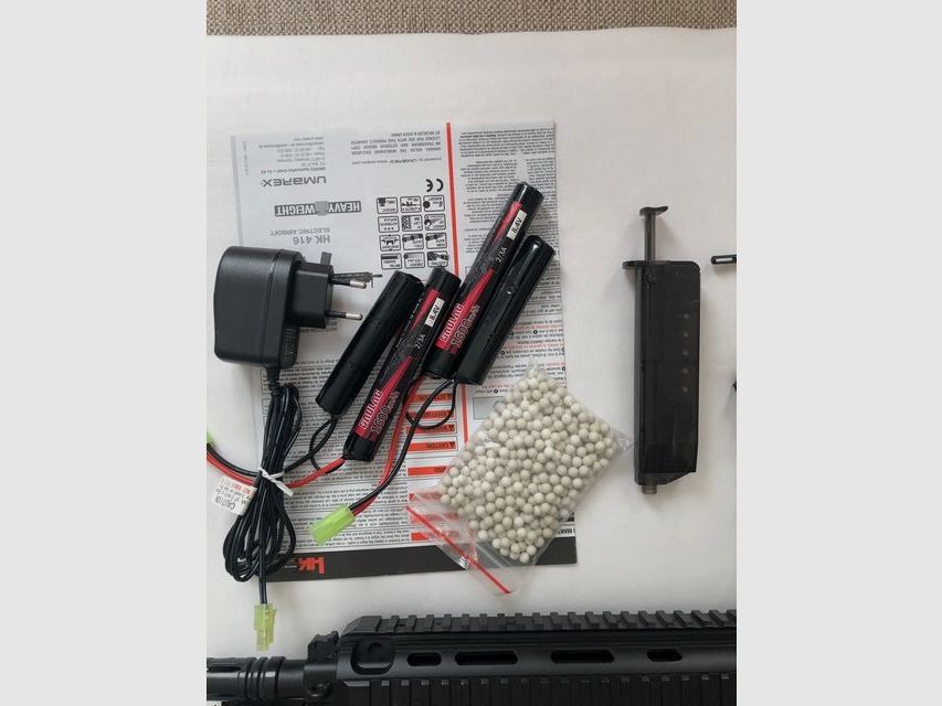 Heckler & Koch HK416C karabin softair 6mm automatyczny w pełni, w tym 2 x akumulator + oryginalne opakowanie + kulki 6mm