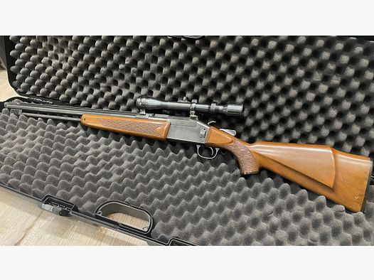 TIKKA BOCKBÜCHSFLINTE - 12/70 + .222REM - MIT HUBERTUS 4x36