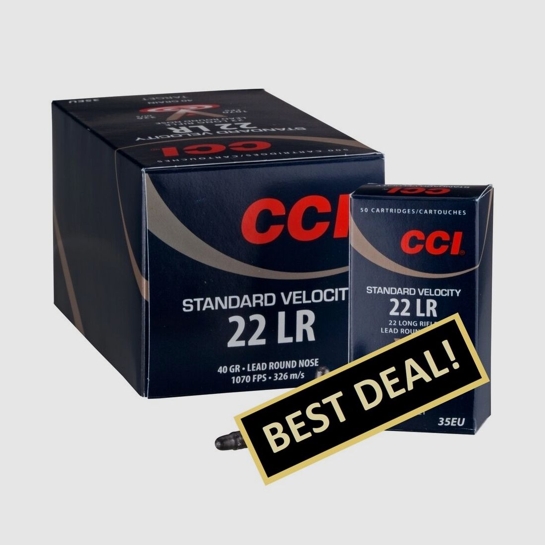 CCI Standaard Snelheid 2,6g/40grs. .22 lfB.