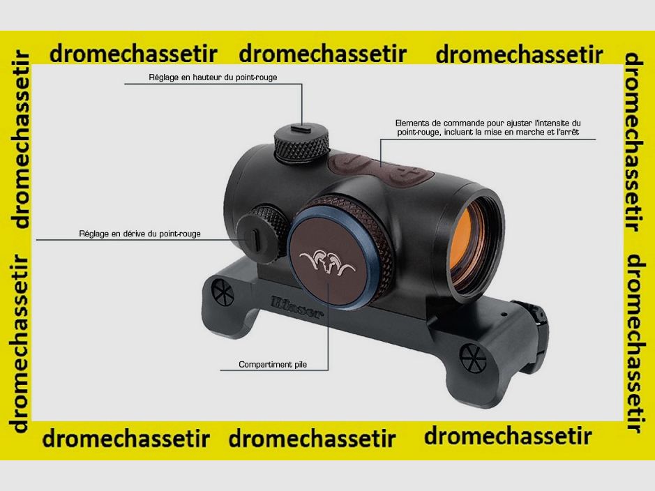 Rotpunktvisier Blaser RD 17, 2 Moa mit Stahlmontage für Blaser R8, Bild 5 von 5