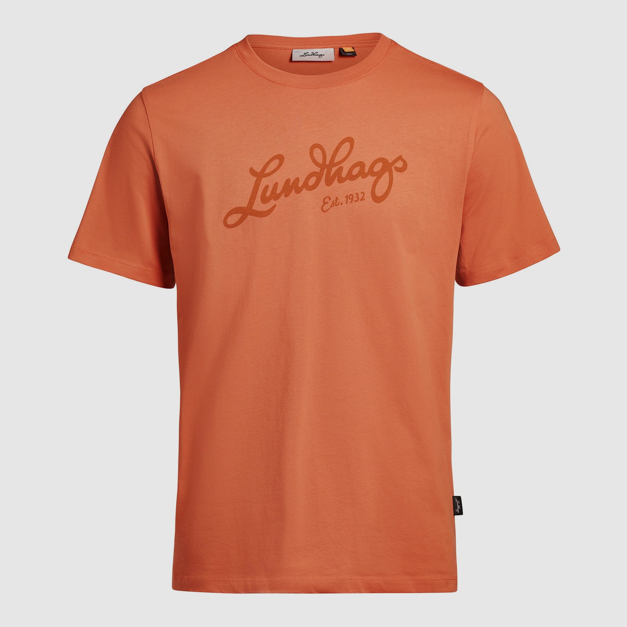 Lundhags Järpen Logo T-Shirt Heren Cayenne