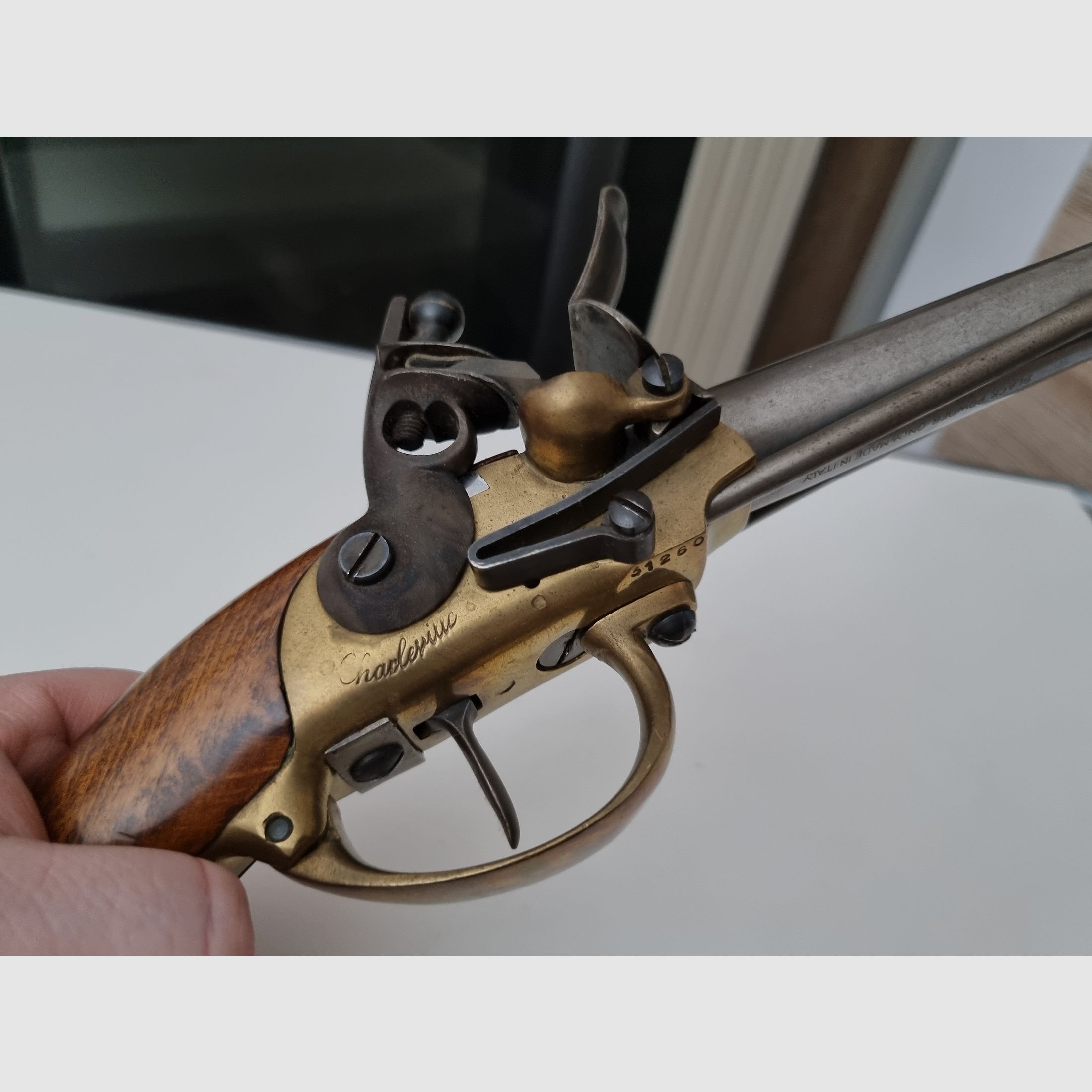 Armi San Marco Charleville 1777 flintlock pistol in caliber .69