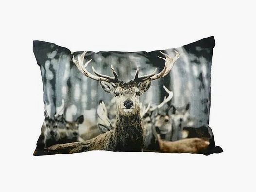 LivingActive Kissen Winter Hirsch