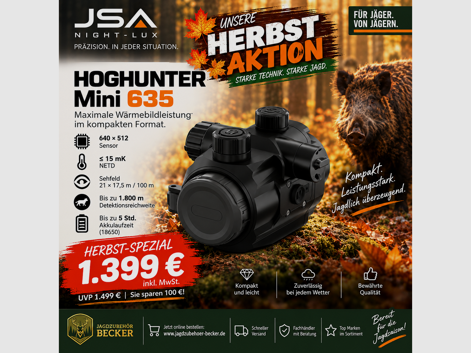 JSA Night-Lux HOGHUNTER Mini 635 – Offre d'automne, image 1 sur 3