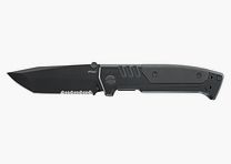 Umarex 5.0898 Messer Walther PDP Steel Frame Tanto Folding Knife BLK-BLK-SE