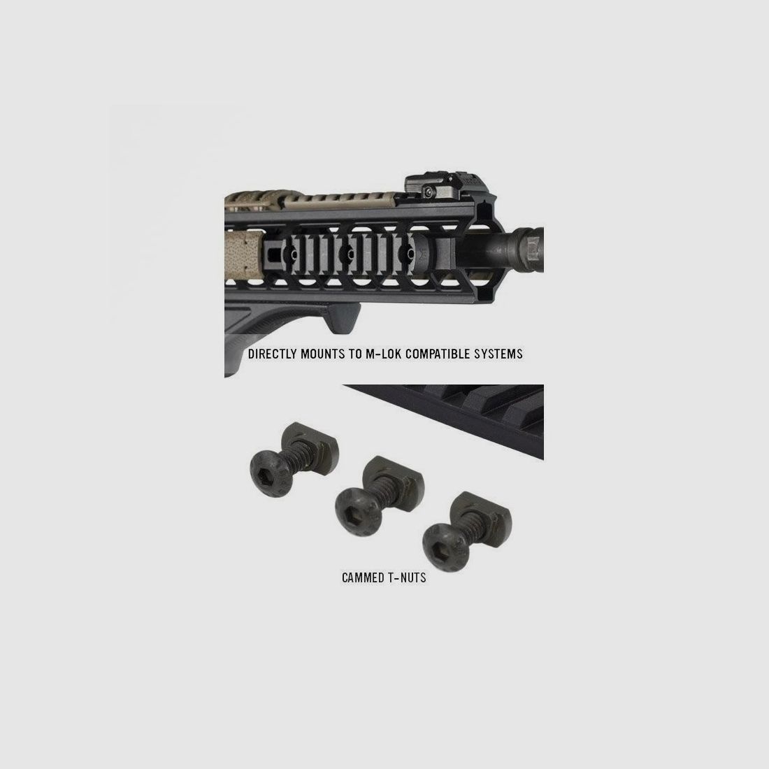 RAIL PICATINY MAGPUL POLYMERE M-LOCK 9 SLOTS BLACK, image 1 sur 3