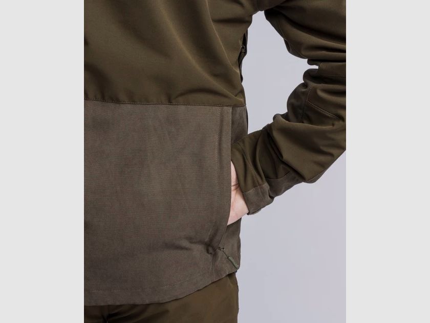 Pinewood Furudal caribou Hunt Extreme Jacket W Suede Brown/D.Olive, afbeelding 3 van 4