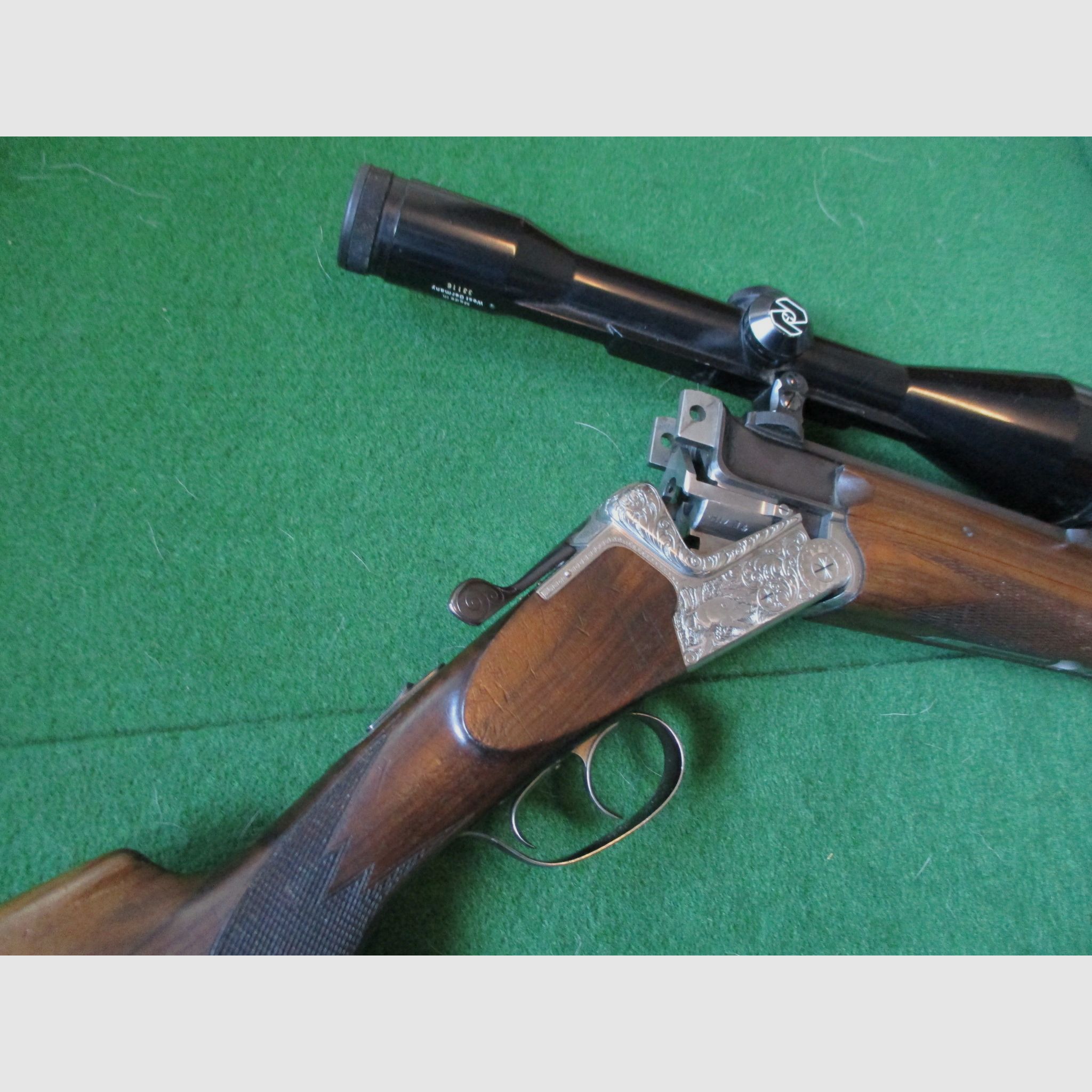 Bockdoppelbüchse, Berg und Tal, Heym, Kal. .30-06 u 5,6x50 R Mag