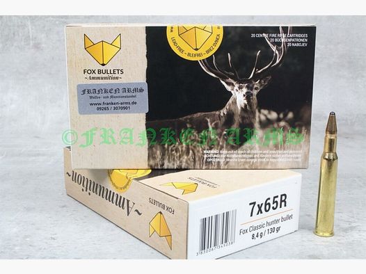 Fox Bullets Classic Hunter 7x65R 130gr. 8,4g 20 piezas precio por cantidad