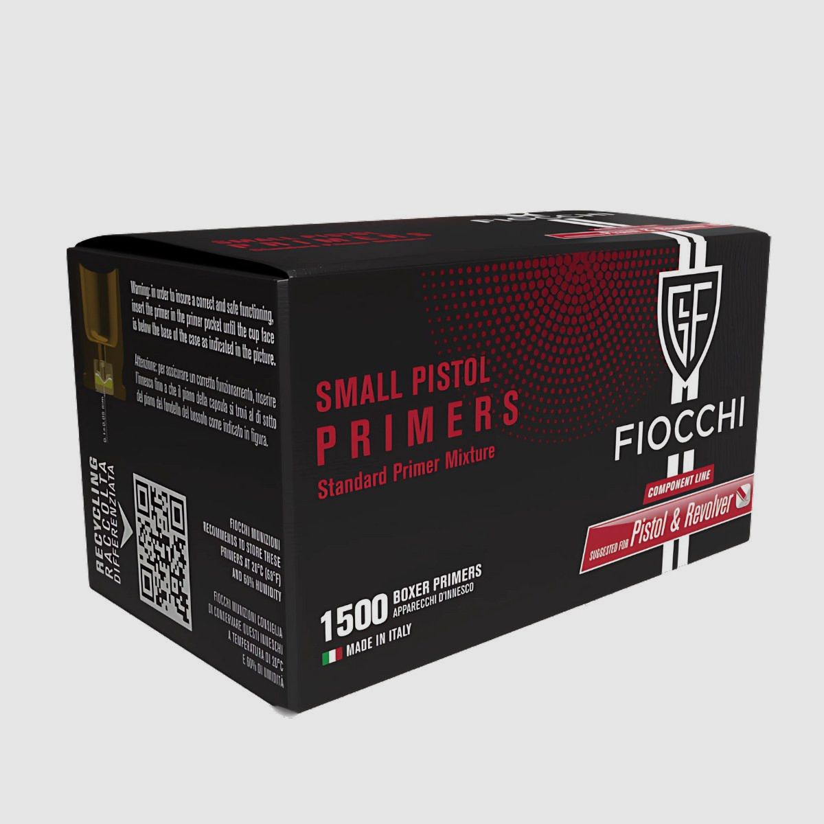 Spłonki pistoletowe Fiocchi Małe Brass (080430), zdjęcie 2 z 2