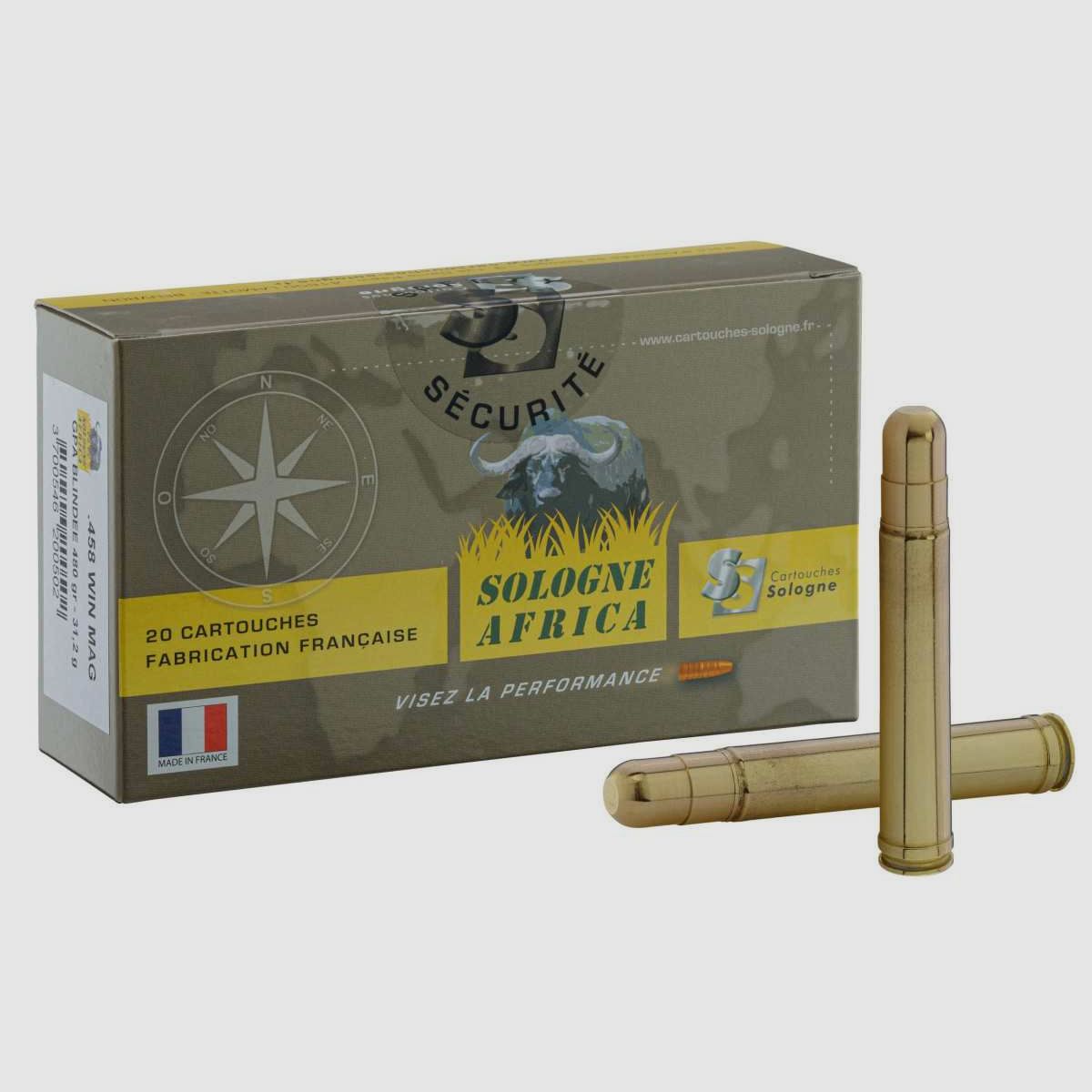 .458 Win. Mag. GPA Solid 480 gr / 31,2 g - .458 Win Mag GPA Solid 480 gr / 32,2 g, afbeelding 1 van 3