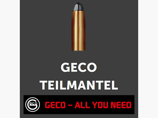 50 Stück NEUE GECO Geschosse Teilmantel/Softpoint 8MM S / .323 - 12,0g/185gr #2145421Rehwild+Mittel